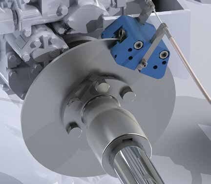 Autolock calliper and 316 stainless disc detail