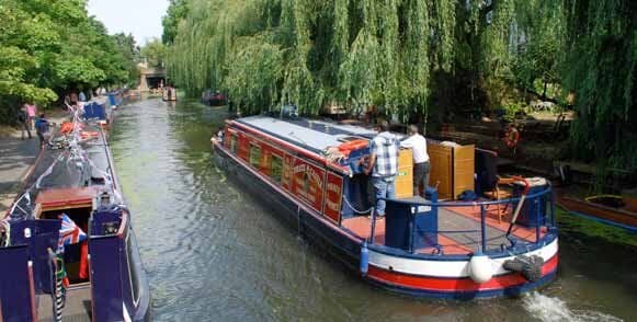 Narrowboat on a canal