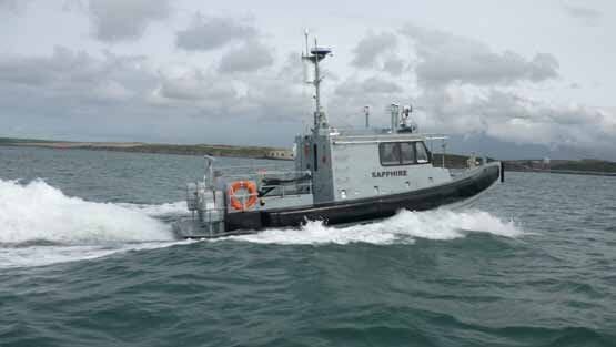 Patrol workboat underway