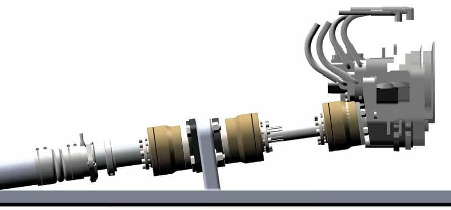 CAD render of SigmaDrive in a shaft installation